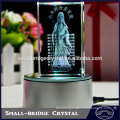 2015 Wholesale Buddha Figure Gift 3d Laser Crystal Carving